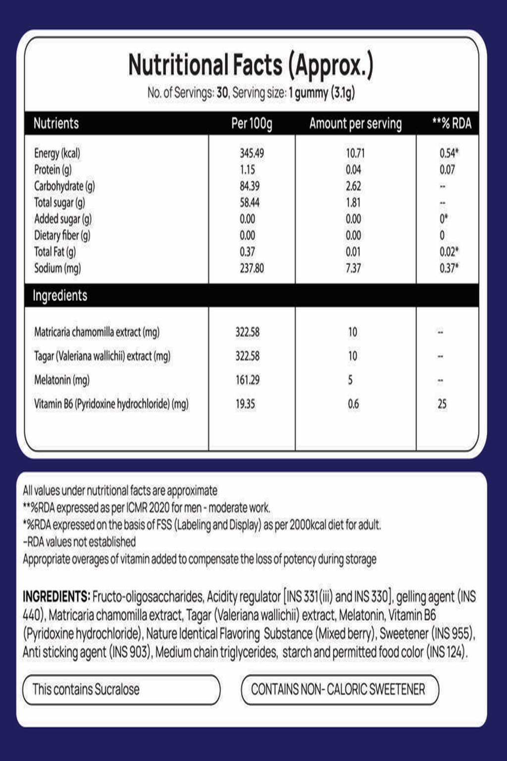 Sweet Dreams Gummies - Natural Sleep Support Supplement