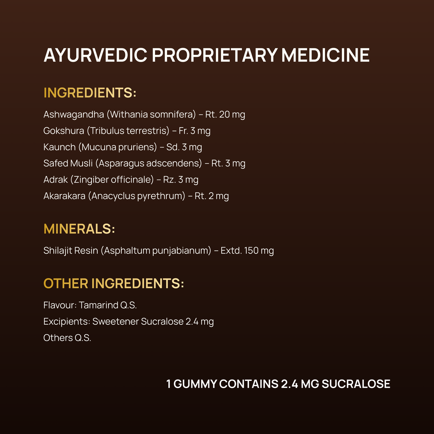 Shilajit Gold Gummies - Pure Himalayan Energy