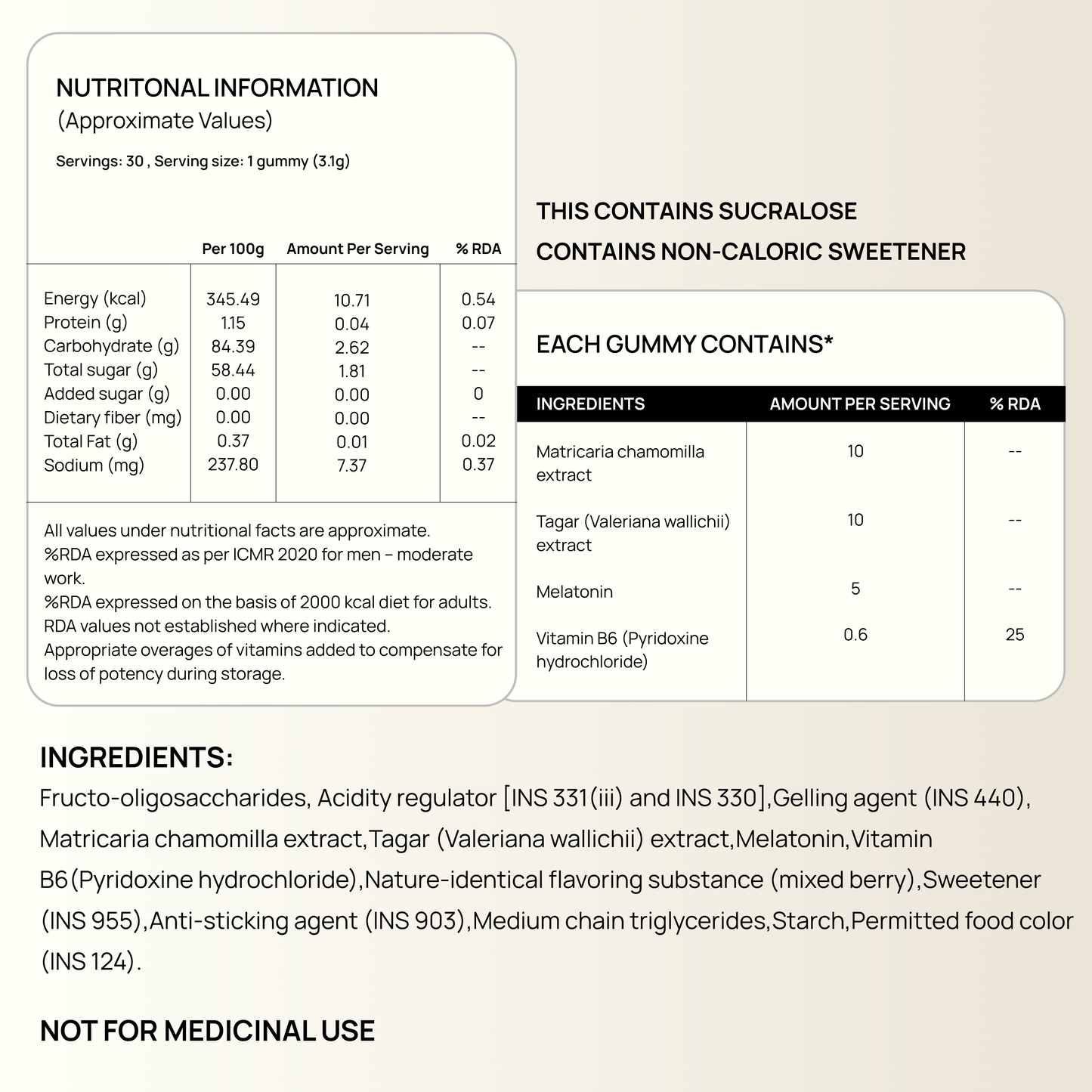 Sweet Dreams Gummies - For Restful Sleep