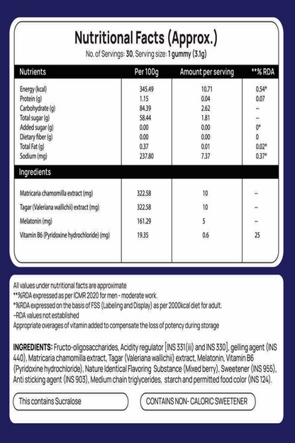 Sweet Dreams Gummies - Natural Sleep Support Supplement